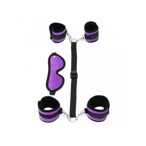 Rimba Soft Hand to Ankle Cuff Set with Mask 4-Piece...