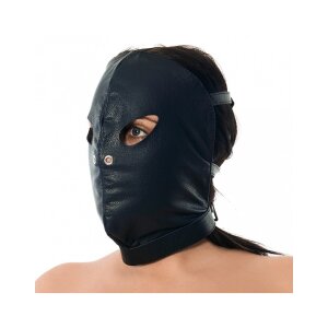 Rimba Gesichtsmaske aus Nappa-Leder Schwarz