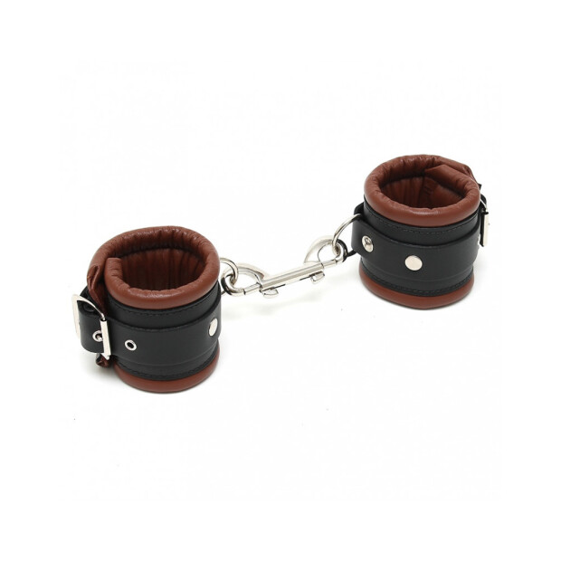 Rimba Padded Ankle Cuffs Black Brown