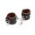 Rimba Padded Ankle Cuffs with Locks Black Brown