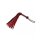 Rimba Flogger tressé Rouge Noir 50 cm