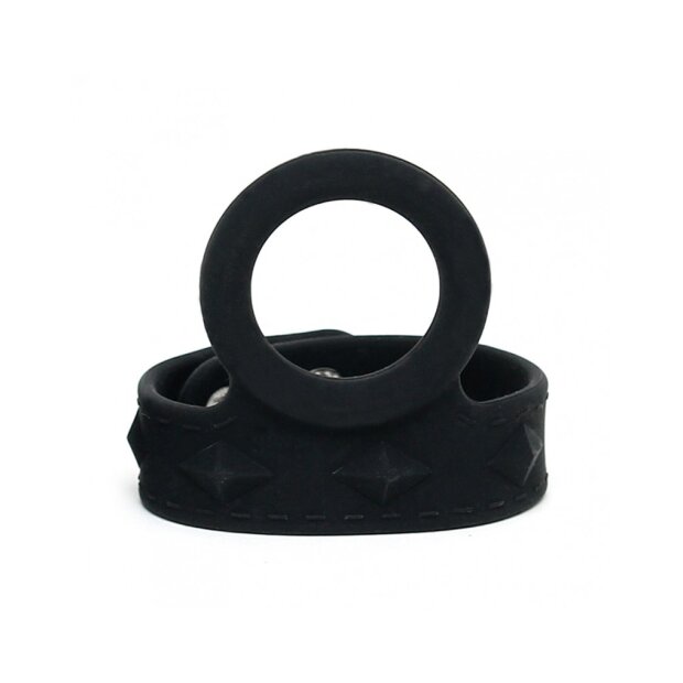 Rimba Penis Strap with Cock Ring Black Ø 3 cm