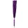 Rimba Flogger en suédine avec poignée en verre Violet Argent 58 cm