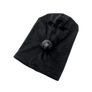 Rimba Elastische Kopfmaske mit Ball Gag Schwarz Ø...