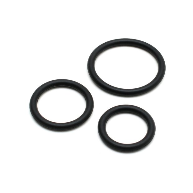 Rimba Flexible Silicone Cock Ring Trio Ø 3 cm - 5 cm