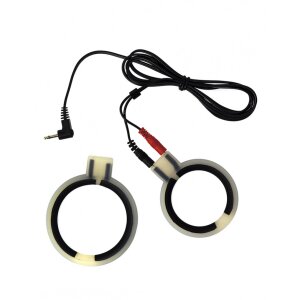 Rimba Electro cock rings, bi-polar, round 2 pcs