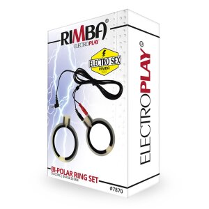 Rimba Electro cock rings, bi-polar, round 2 pcs