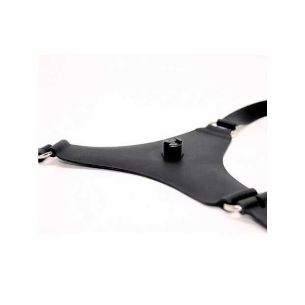 Rimba Strap-on Dildo mit Gurt Schwarz 12 cm Ø 3,5 cm