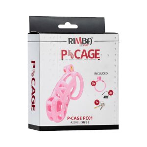 Rimba P-Cage PC01 Penis Cage Pink 10.5 cm Ø 3.9 cm