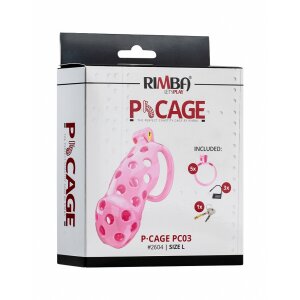 Rimba P-Cage PC03 Peniskäfig Pink 10,5 cm Ø...