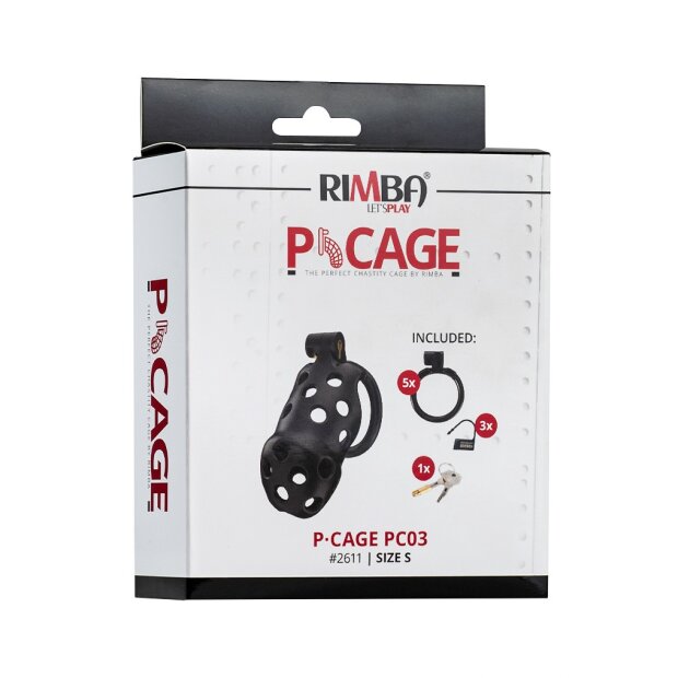 Rimba P-Cage PC03 Peniskäfig Schwarz 8,5 cm Ø 3,9 cm