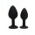 Rimba Berlin Bling Buttplug 2-teiliges Set Schwarz Ø 3,8 cm