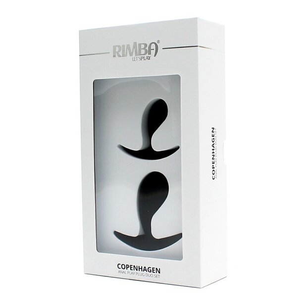 Rimba Copenhagen Anal Plugs Schwarz Ø 2,7 cm 2-teilig