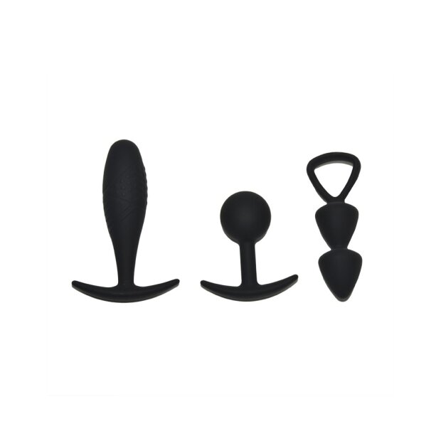 Rimba Toys - Basel - Set of Butt Plugs Size M - Black