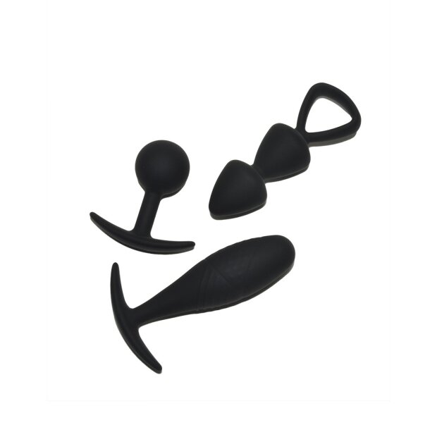 Rimba Toys - Basel - Set of Butt Plugs Size M - Black