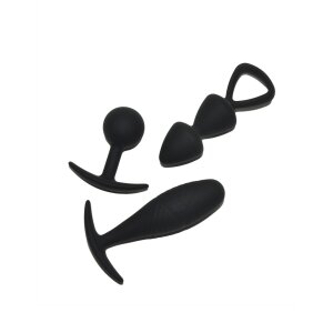 Rimba Toys - Basel - Set of Butt Plugs Size M - Black