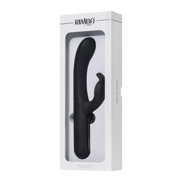 Rimba Toys - Sensual Nights SN03 - Rabbit Vibrator - Black