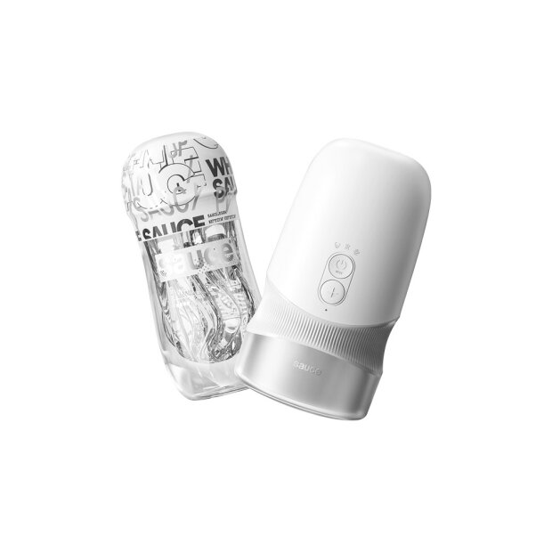 Sauce Extra Sauce Electronic Masturbator with White Sauce Cup