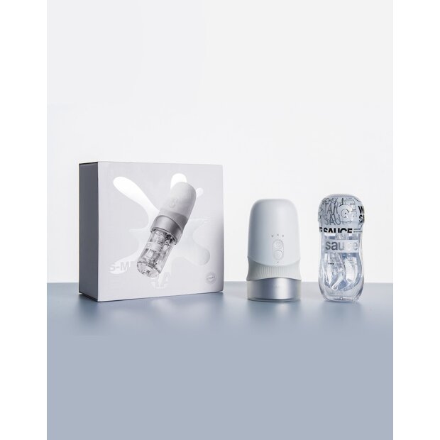 Sauce Extra Sauce Electronic Masturbator with White Sauce Cup