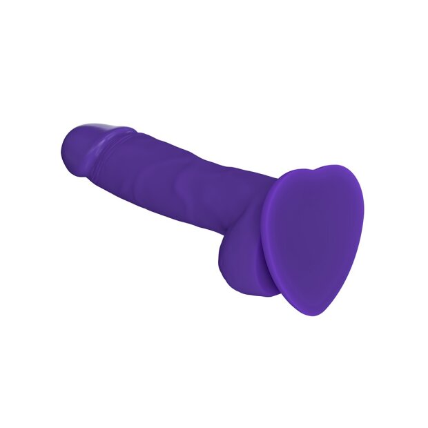 Strap-On-Me Soft Realistic Dildo Purple Size M- 18 cm