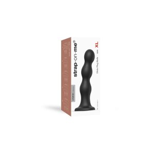 Strap-On-Me - Dildo Plug Balls Size XL - Black - 18 cm