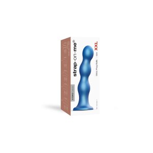 Strap-On-Me - Dildo Plug Balls Size XXL - Metallic Blue -...