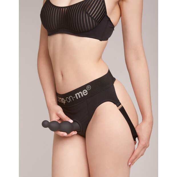 Strap-On-Me - Dildo Plug Beads Size L - Black