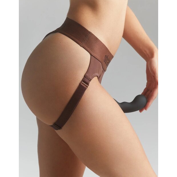 Strap-On-Me - Harnais Heroine - Harnais à sangles - Marron - XL