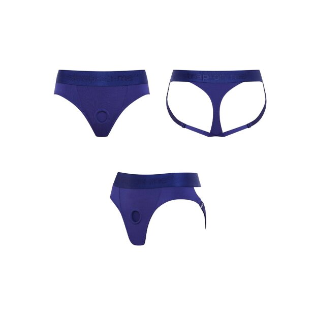 Strap-On-Me - Harnais Heroine - Harnais à sangles - Bleu - XL