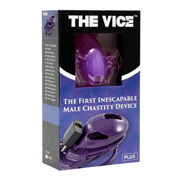 The Vice Chastity Cock Cage Plus Purple