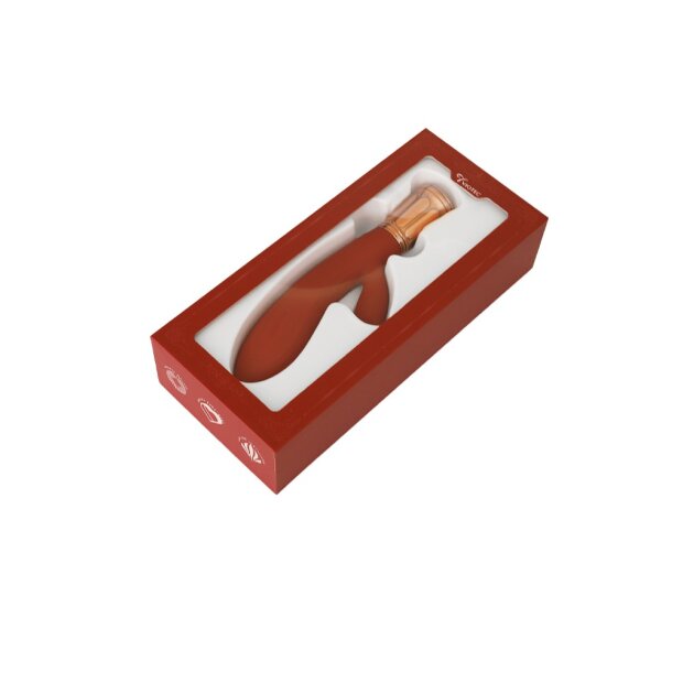 Viotec - Mina - Rabbit Vibrator - Gold & Wine Red