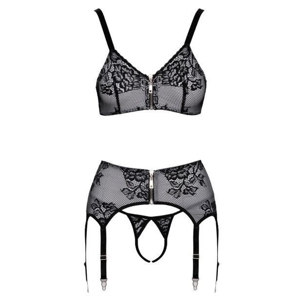 Cotelli Collection Ensemble Soutien-gorge blanc noir S