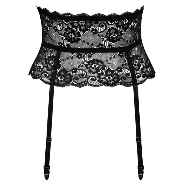Cotelli Collection suspender belt lace black S