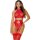 Forplay I Heart You Dessous Set mit kleinen Herzen rot S - XL
