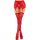 Leg Avenue Lace thigh highs & garterbelt rouge O/S