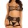 Leg Avenue top and garter harness schwarz O/S