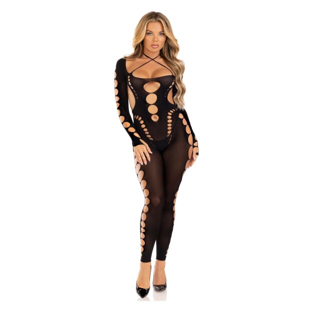 Leg Avenue Seamless footless bodystocking schwarz O/S
