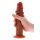 Silicone Foreskin Dong 22 cm Caramel skin tone