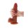 Silicone Foreskin Dildo 18 cm Caramel skin tone
