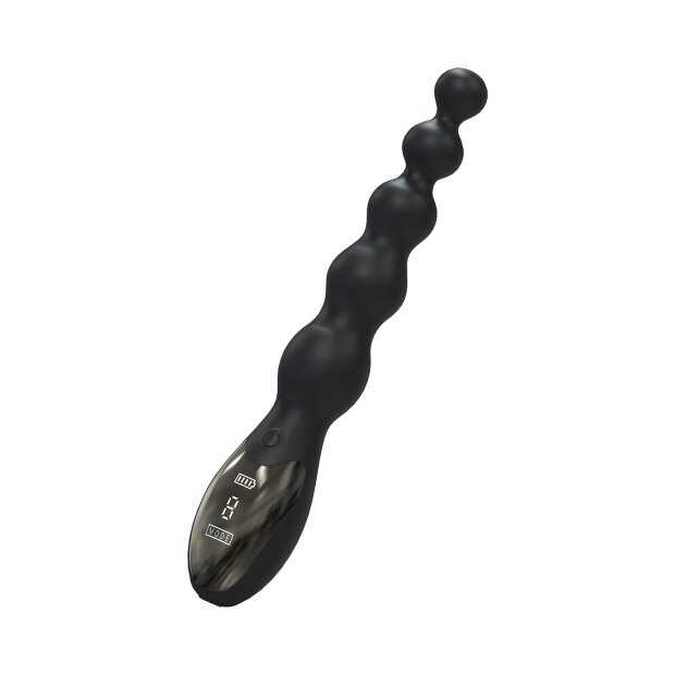 Beaded Anal Power Vibrator Black
