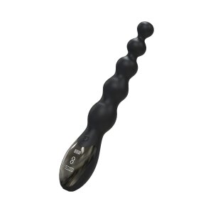 Beaded Anal Power Vibrator Black
