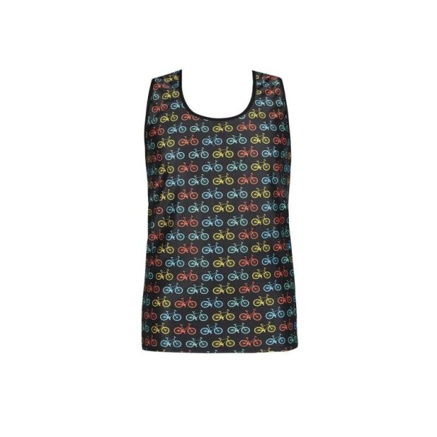 ANAIS Men Benito Top printed with colorful bicycles S