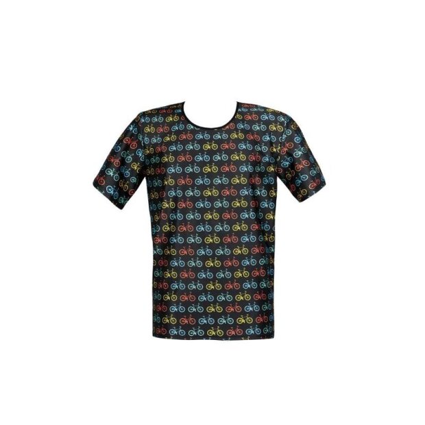 ANAIS Men Benito T-shirt printed with colorful bicycles S