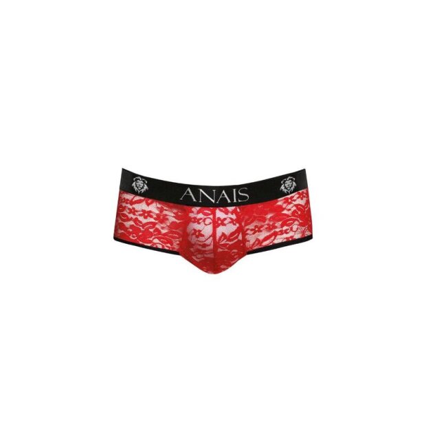 ANAIS Men Brave jock briefs with lace pattern red S
