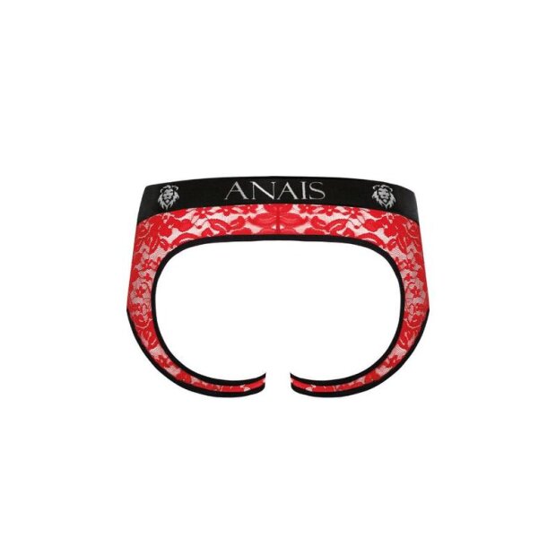 ANAIS Men Brave jock briefs with lace pattern red S