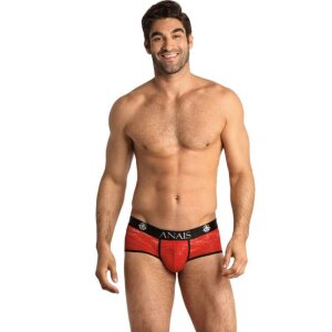 ANAIS Men Brave Shorts mit Spitzenmuster rot S - XL