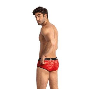 ANAIS Men Brave Shorts mit Spitzenmuster rot S - XL