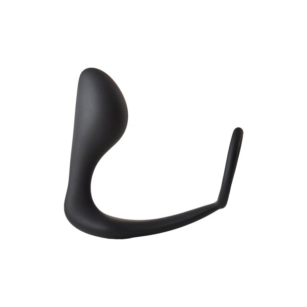 Dream Toys Fantasstic Analplug mit Penisring schwarz 3,5 cm