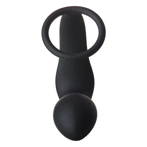 Dream Toys Fantasstic Vibration anal plug with cock ring black 3.4 cm