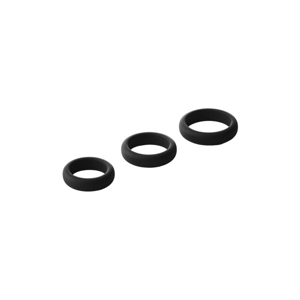 Dream Toys Ramrod cock rings set black